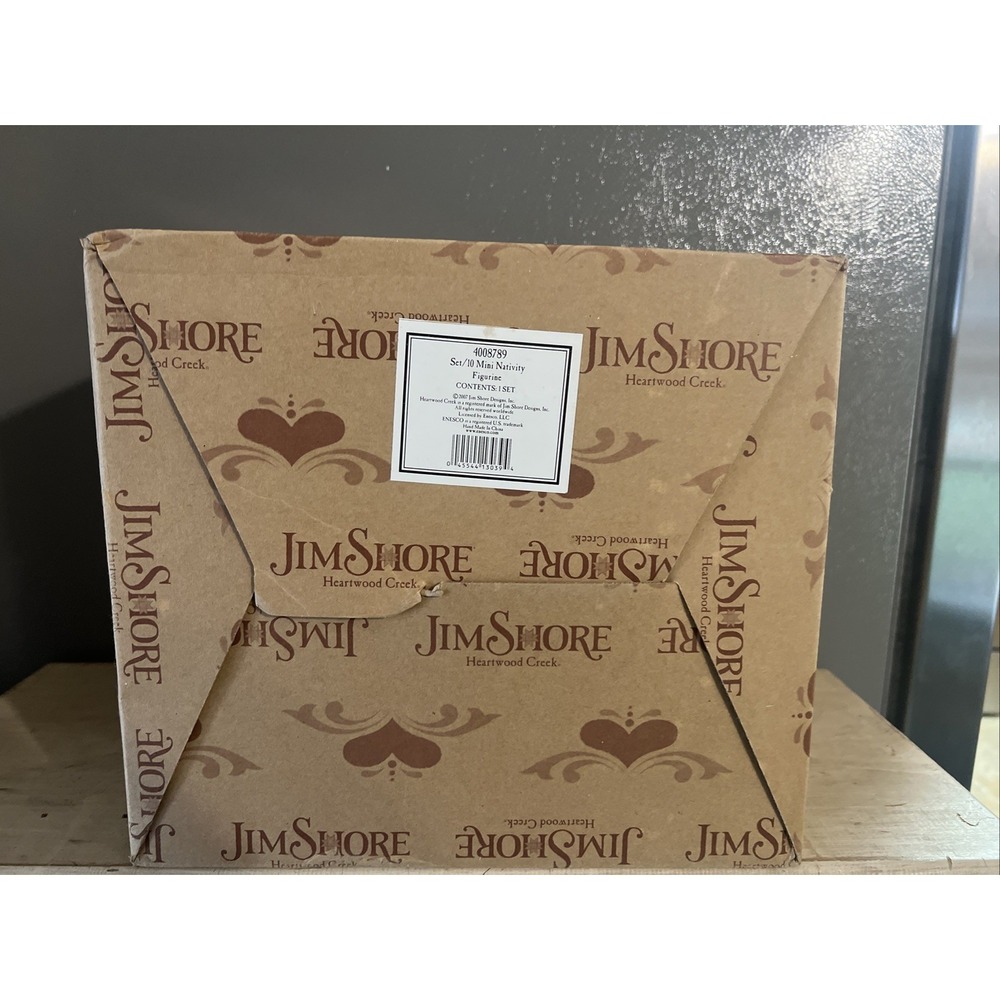 2007 Jim Shore Set of 10 Mini Nativity Figurines 4008789 Brand New In Box - Picture 9 of 9